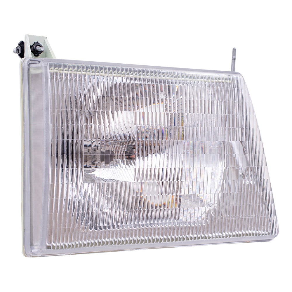 Headlight Assembly fits 97-07 Ford E150 E250 E350 Van Passenger Composite Lamp