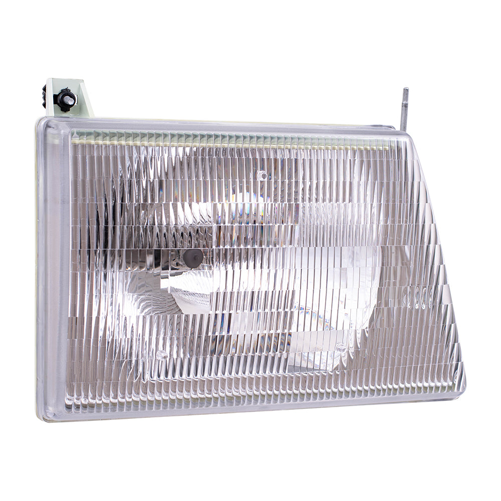 Headlight Assembly fits 97-07 Ford E150 E250 E350 Van Passenger Composite Lamp