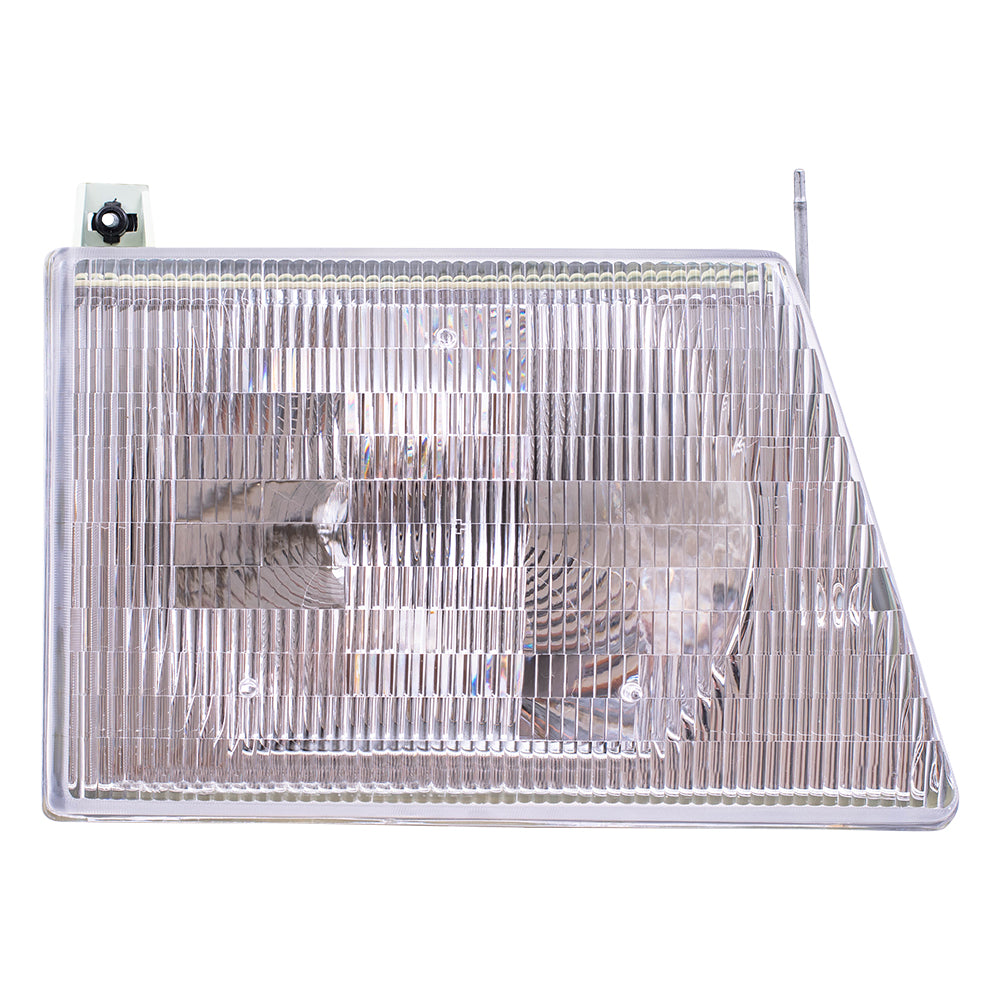 Headlight Assembly fits 97-07 Ford E150 E250 E350 Van Passenger Composite Lamp
