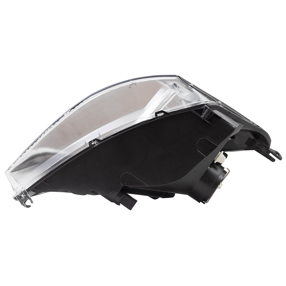 Brock Replacement Drivers Halogen Headlight Headlamp Lens with Chrome Bezel Compatible with 2000-2004 Focus 3S4Z 13008 CD