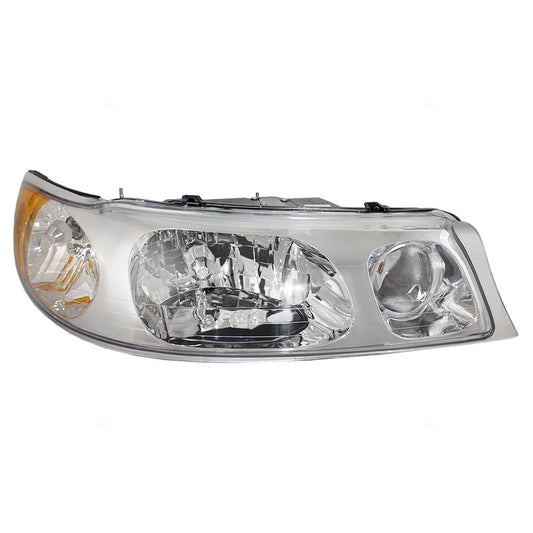 Brock Replacement Passengers Headlight Headlamp Compatible with 1998-2002 Town Car 1W1Z 13008 BA