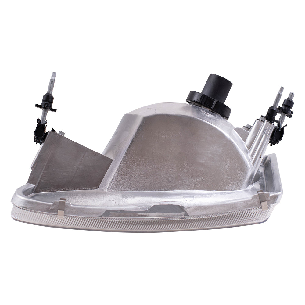 Brock Replacement Driver and Passenger Headlights Headlamps Compatible with 2001-2003 F150 Lightning Pickup 2004 Heritage F150