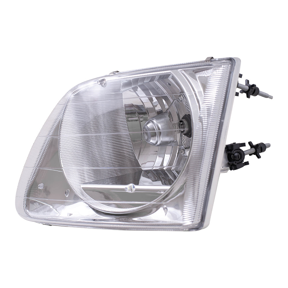 Brock Replacement Drivers Headlight Headlamp Compatible with 2001-2003 F150 Lightning Pickup Truck 3L3Z13008FA