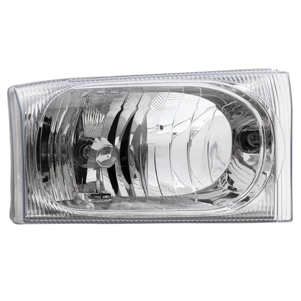 Headlight fits Ford Excursion Super Duty Pickup Passenger Side Clear Center Lens