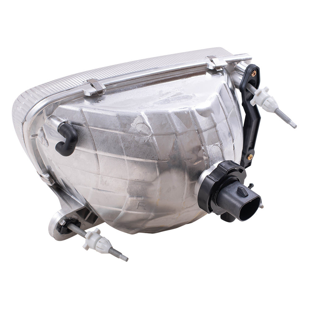 Brock Aftermarket Replacement Passenger Right Halogen Headlight Assembly Compatible with 1998-2001 Mercury Mountaineer