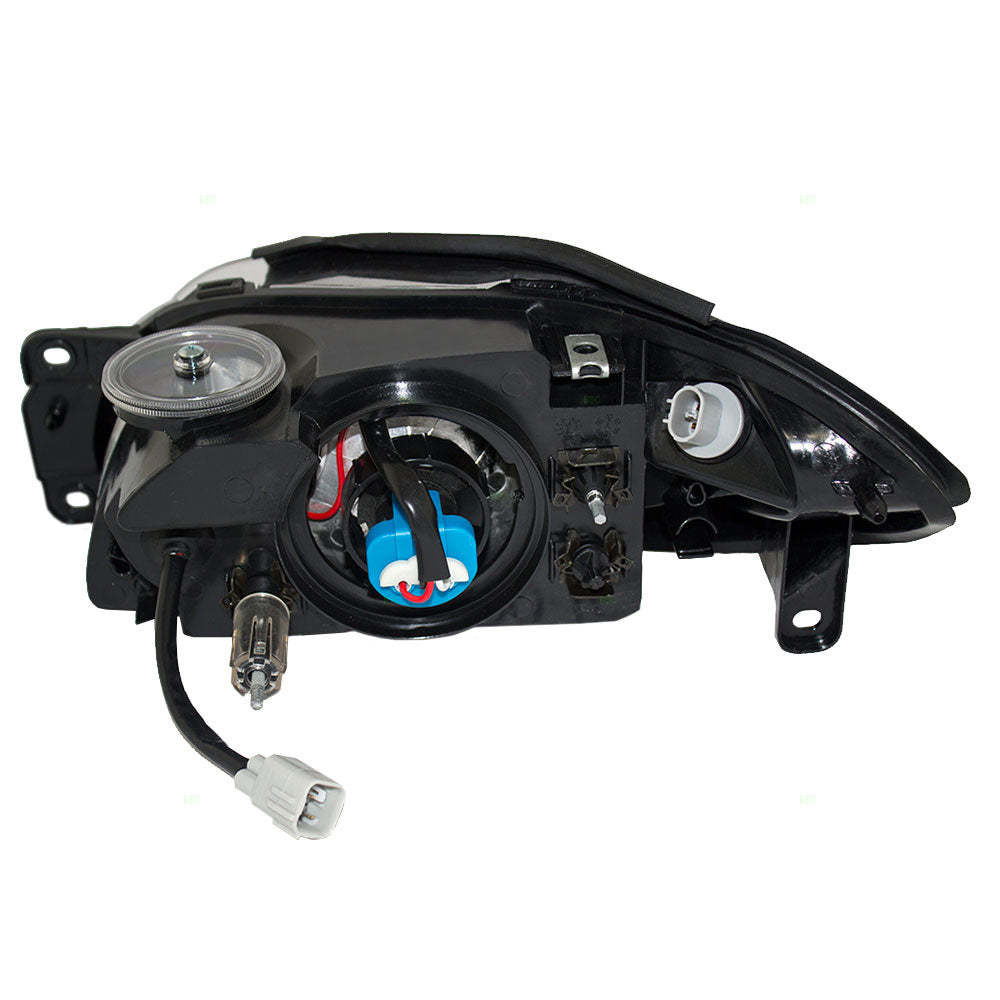 Headlight Assembly fits 98-03 Ford Escort ZX2 Passenger Halogen Combination Lamp