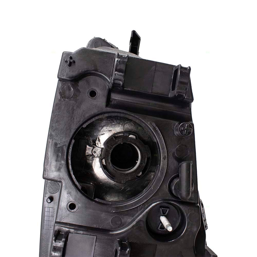 Brock Replacement Pair Set Halogen Combination Headlights Headlamps w/ Black Bezels Compatible with 00-07 Taurus 3F1Z13008AB 3F1Z13008AA