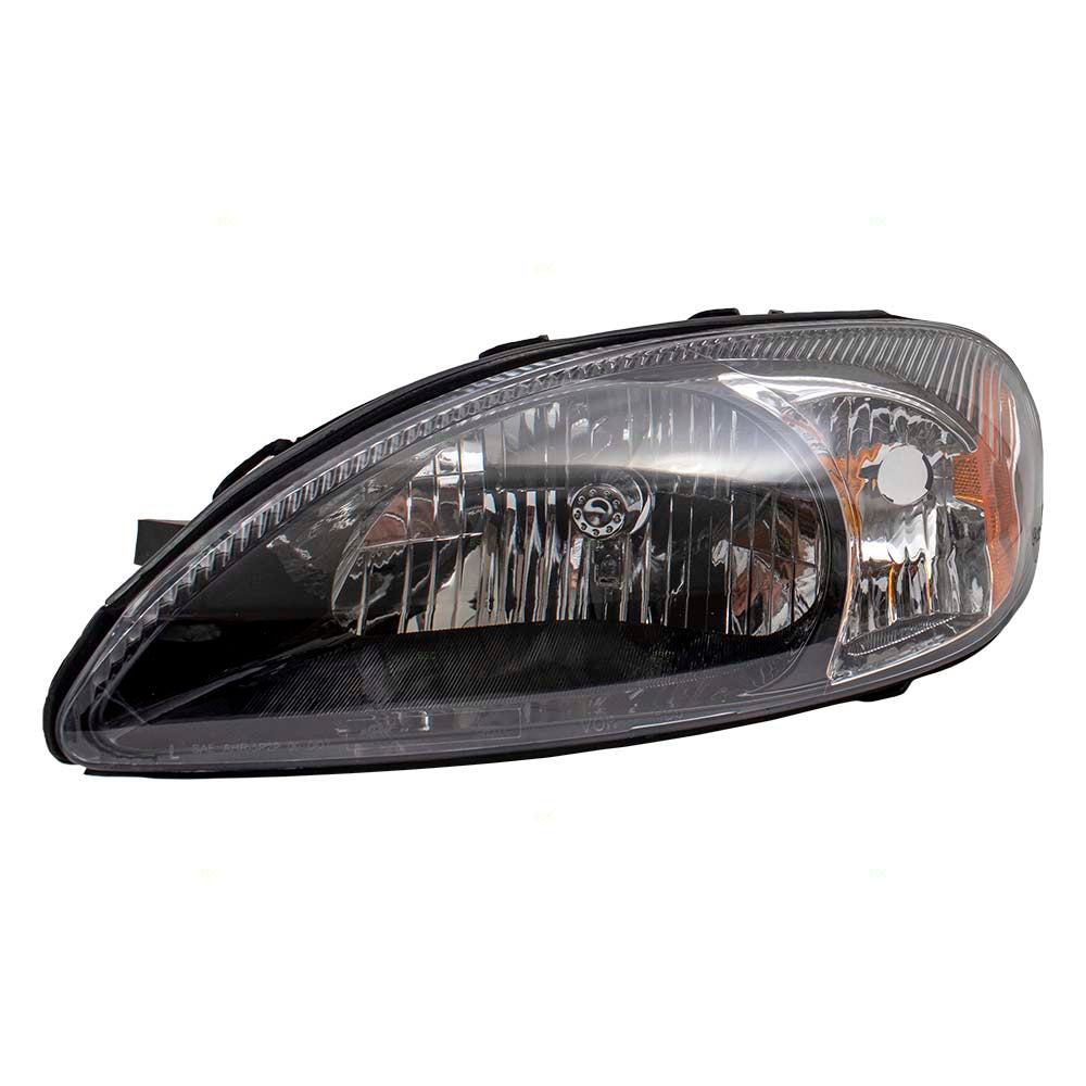 Headlight Assembly fits 00-07 Ford Taurus Driver Halogen Headlamp w/ Black Bezel