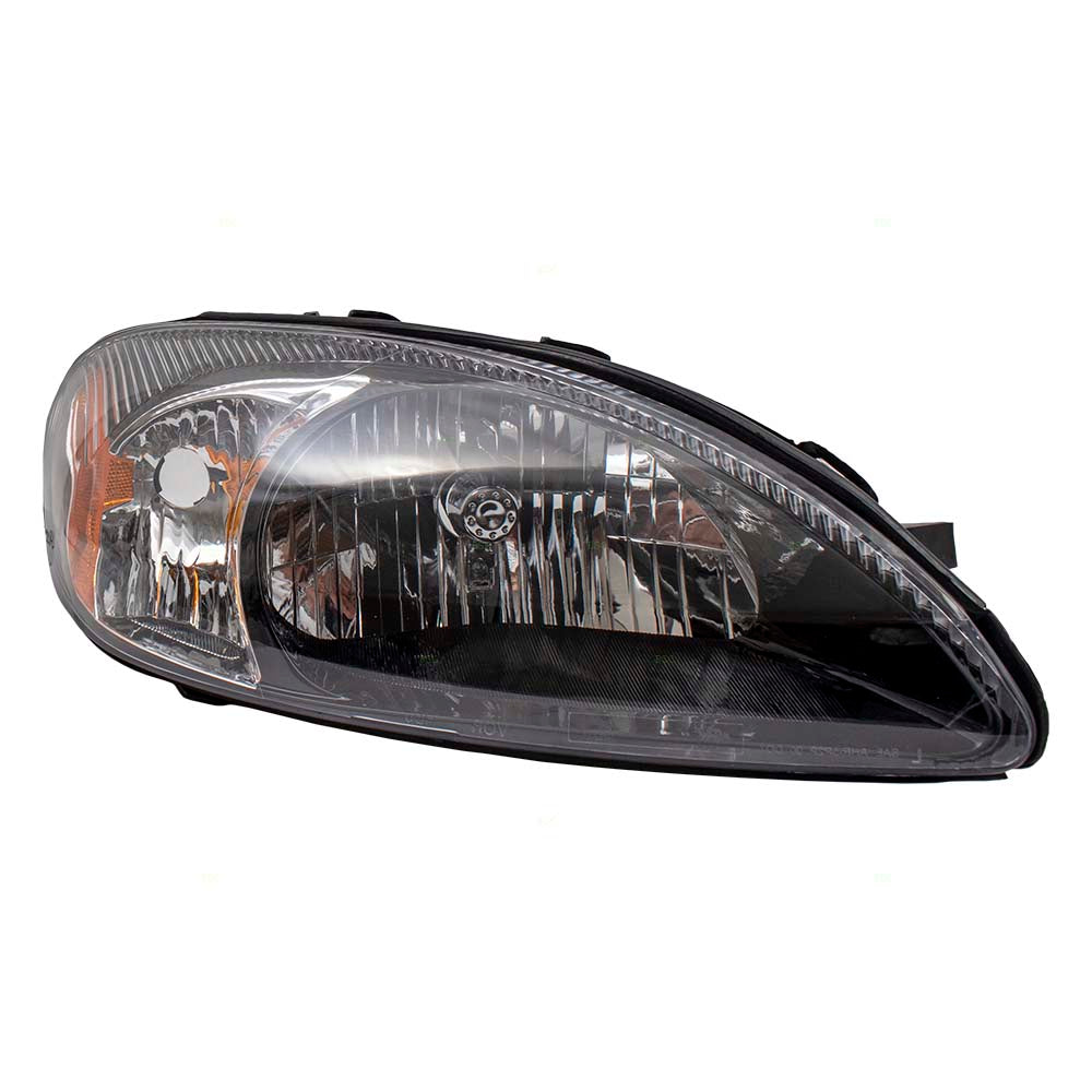 Headlight Assembly fits 00-07 Ford Taurus Passenger Halogen Lamp w/ Black Bezel