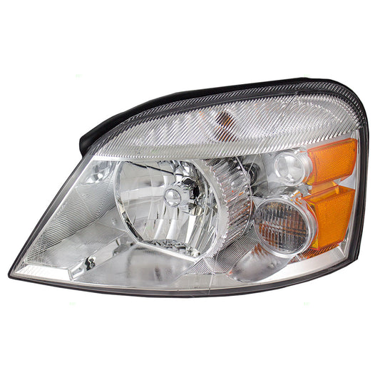 Brock Replacement Drivers Halogen Headlight Combination Headlamp Lens Compatible with 2004-2007 Freestar Monterey Van 7F2Z 13008 B