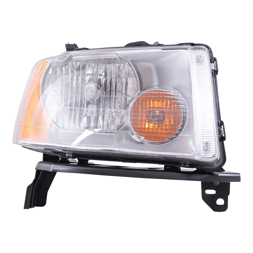 Brock Replacement Passengers Headlight Headlamp Lens Compatible with 2005-2007 Freestyle 6F9Z 13008 A