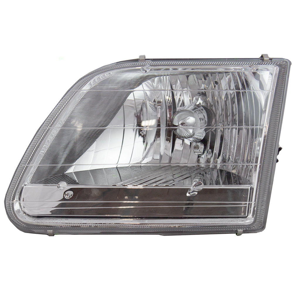 Brock Replacement Drivers Headlight Compatible with 2001-2003 F150 Pickup STX 2004 Heritage 3L3Z 13008 HA
