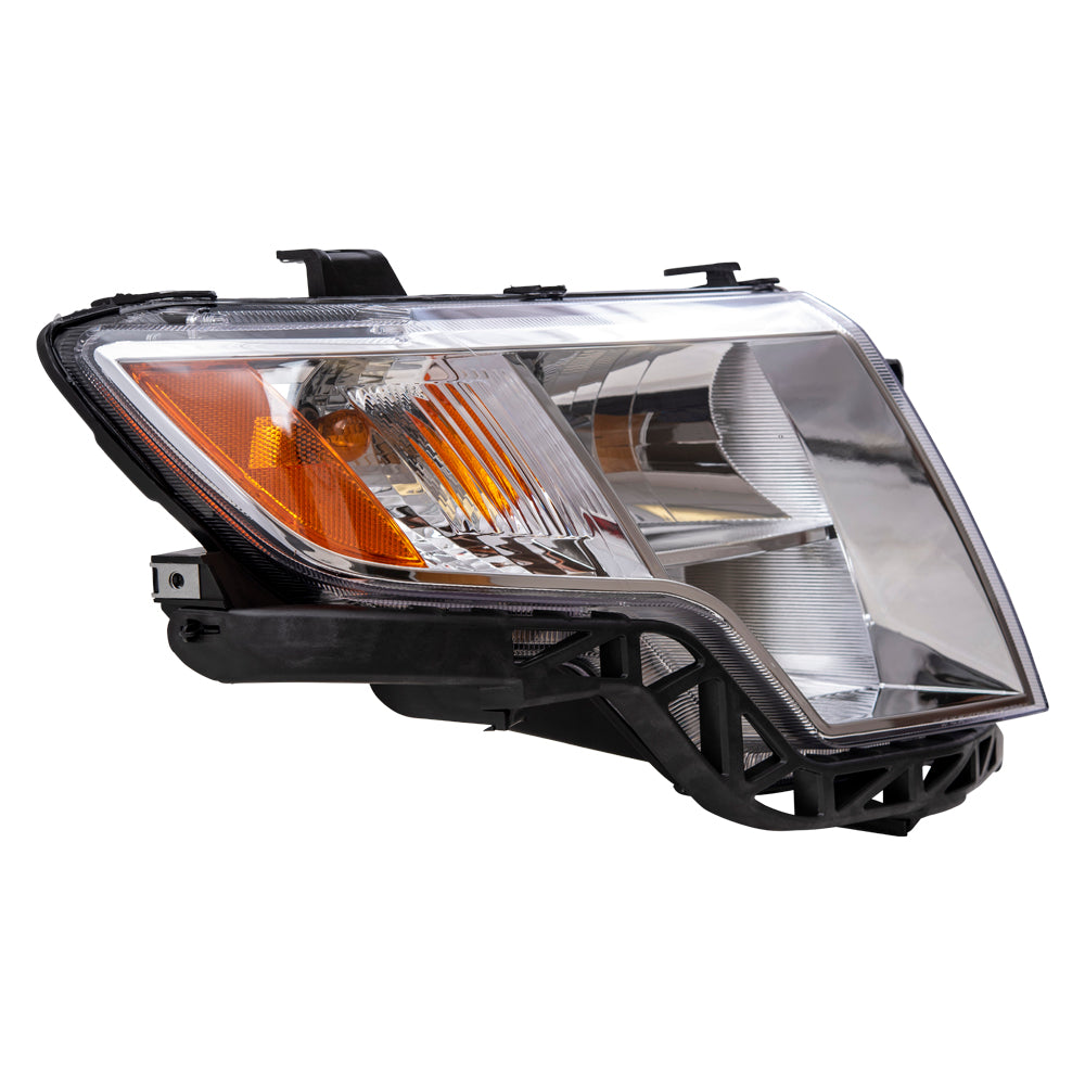 Brock Aftermarket Replacement Driver Left Passenger Right Halogen Combination Headlight Assembly Set Compatible With 2007-2010 Ford Edge