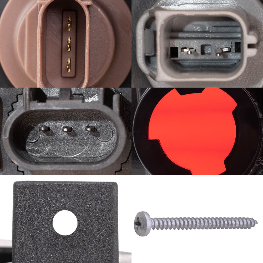 Brock Aftermarket Replacement Driver Left Passenger Right Headlights-Round Fog Lights-Fog Light Mounting Brackets-Styleside Tail Lights 8 Piece Set Compatible with 2006-2008 Ford F-150