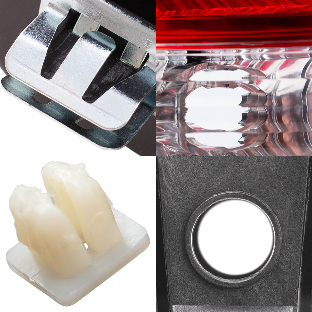 Brock Aftermarket Replacement Driver Left Passenger Right Headlights-Round Fog Lights-Fog Light Mounting Brackets-Styleside Tail Lights 8 Piece Set Compatible with 2006-2008 Ford F-150