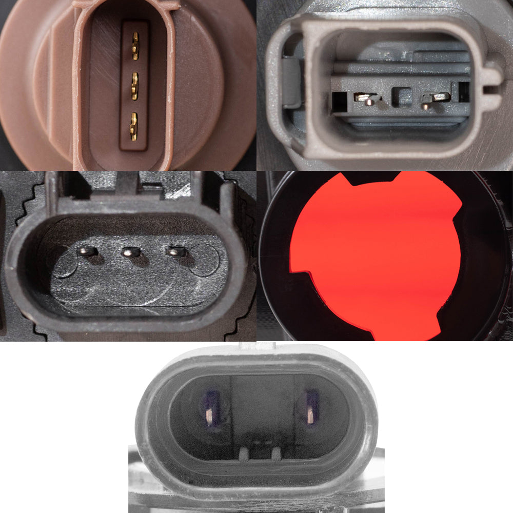 Brock Aftermarket Replacement Driver Left Passenger Right Halogen Combination Headlights-Rectangular Fog Lights-Styleside Tail Lights 6 Piece Set Compatible with 2006 Ford F-150