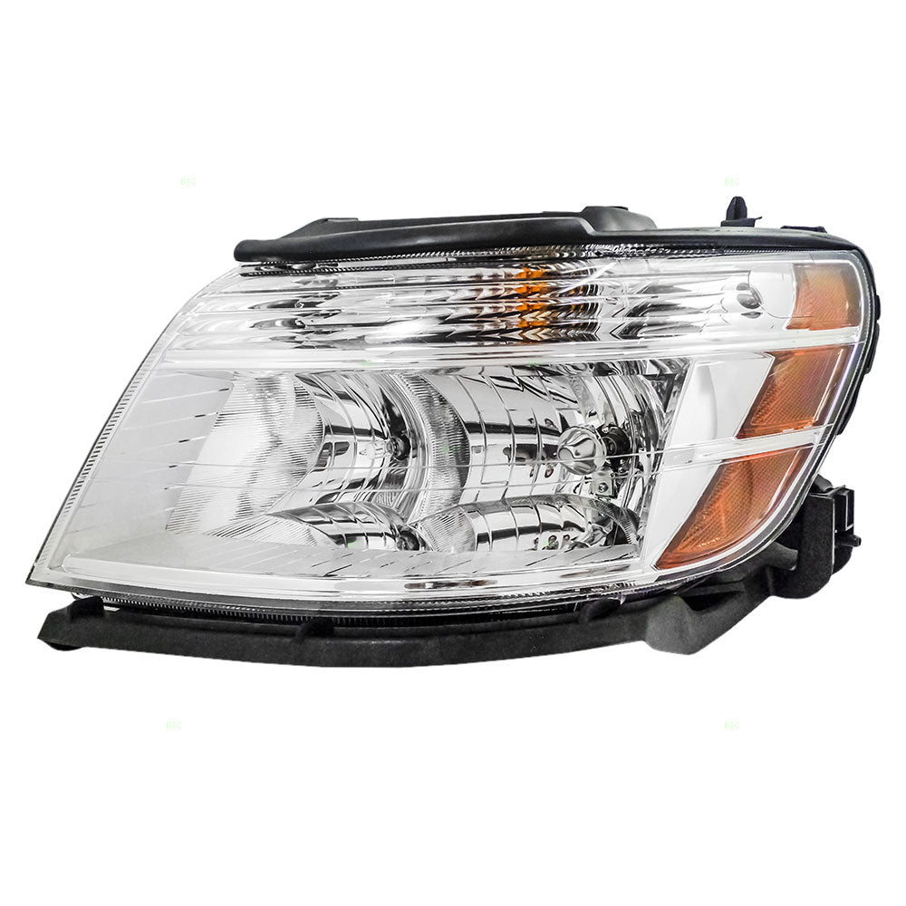 Brock Aftermarket Replacement Driver Left Halogen Combination Headlight Assembly Compatible With 2008-2009 Ford Taurus