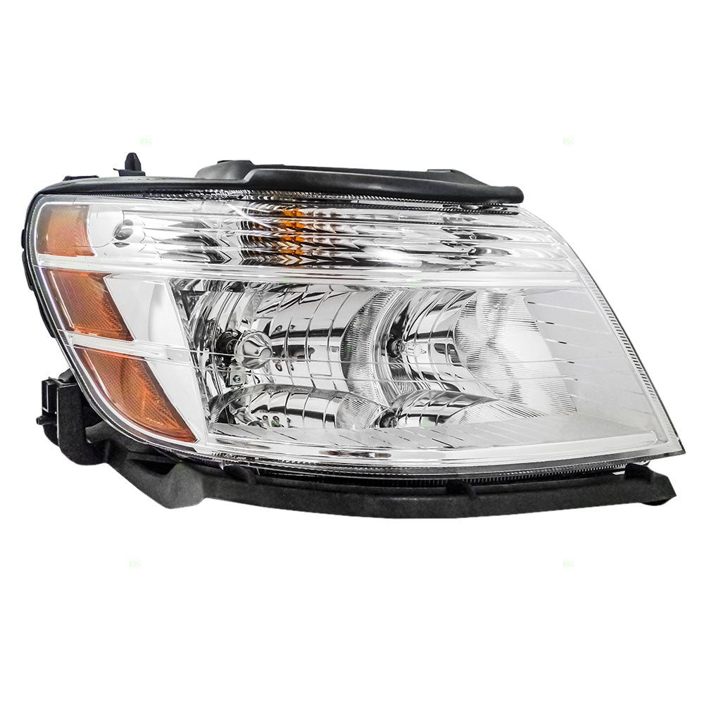 Brock Aftermarket Replacement Passenger Right Halogen Combination Headlight Assembly Compatible With 2008-2009 Ford Taurus
