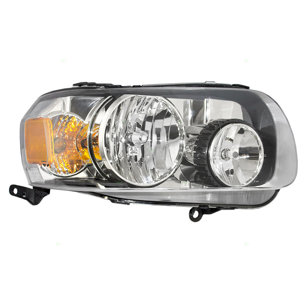 Brock Aftermarket Replacement Passenger Right Halogen Combination Headlight Assembly Compatible With 2005-2007 Ford Escape