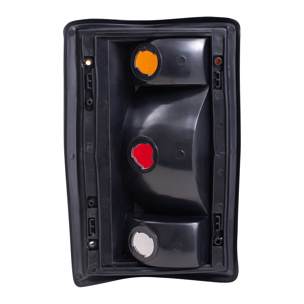 Brock Replacement Driver and Passenger Taillights Tail Lamps Compatible with 1992-1994 E150 E250 E350 Econoline Van F2UZ 13405 A F2UZ 13404 A