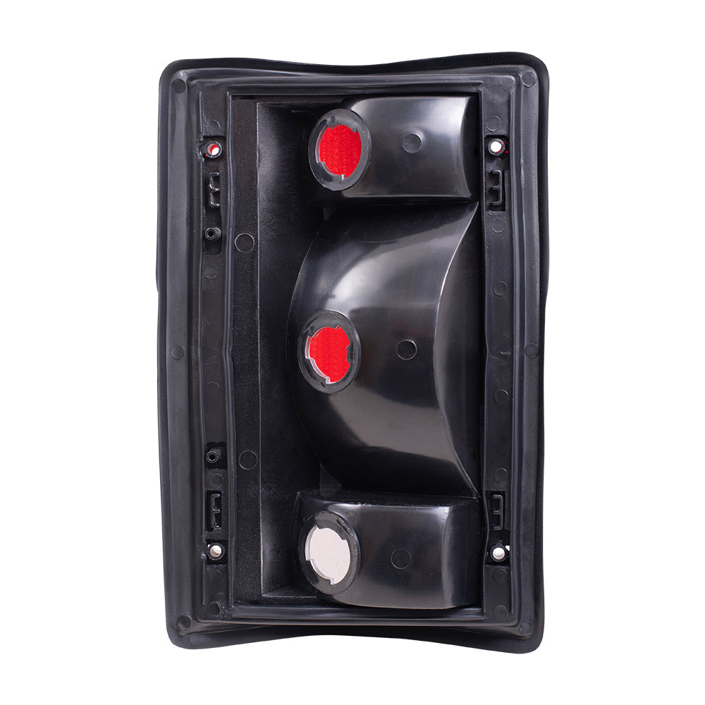 Brock Replacement Driver and Passenger Taillights Tail Lamps Compatible with 95-03 Van SUV F5UZ13405A F5UZ13404A