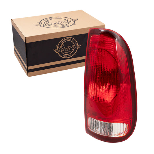 Brock Aftermarket Replacement Passenger Right Tail Light Unit Compatible With 1997-2004 Ford F-150