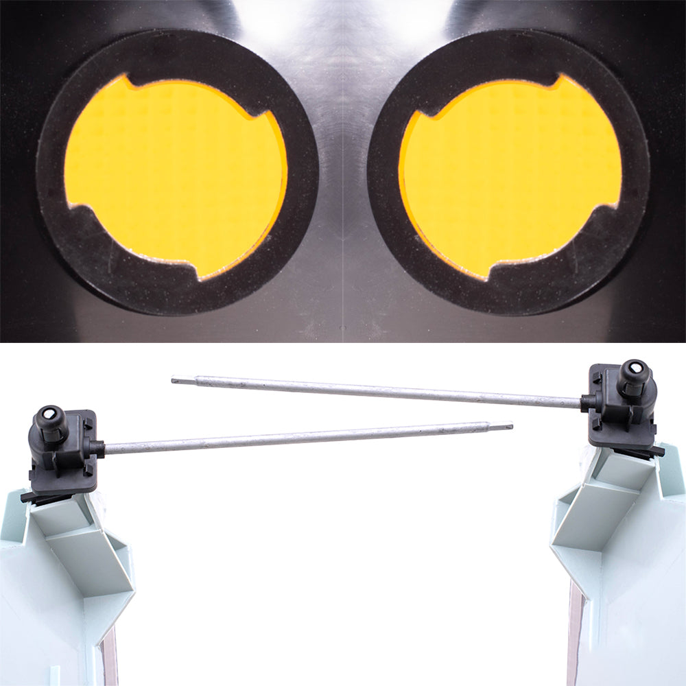 Brock Aftermarket Replacement Driver Left Passenger Right Halogen Headlight And Combination Tail Light 4 Piece Set Compatible with 1995-1997 Ford Explorer