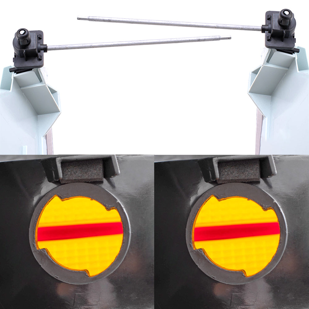 Brock Aftermarket Replacement Driver Left Passenger Right Halogen Headlight And Combination Tail Light 4 Piece Set Compatible with 1998-2001 Ford Explorer