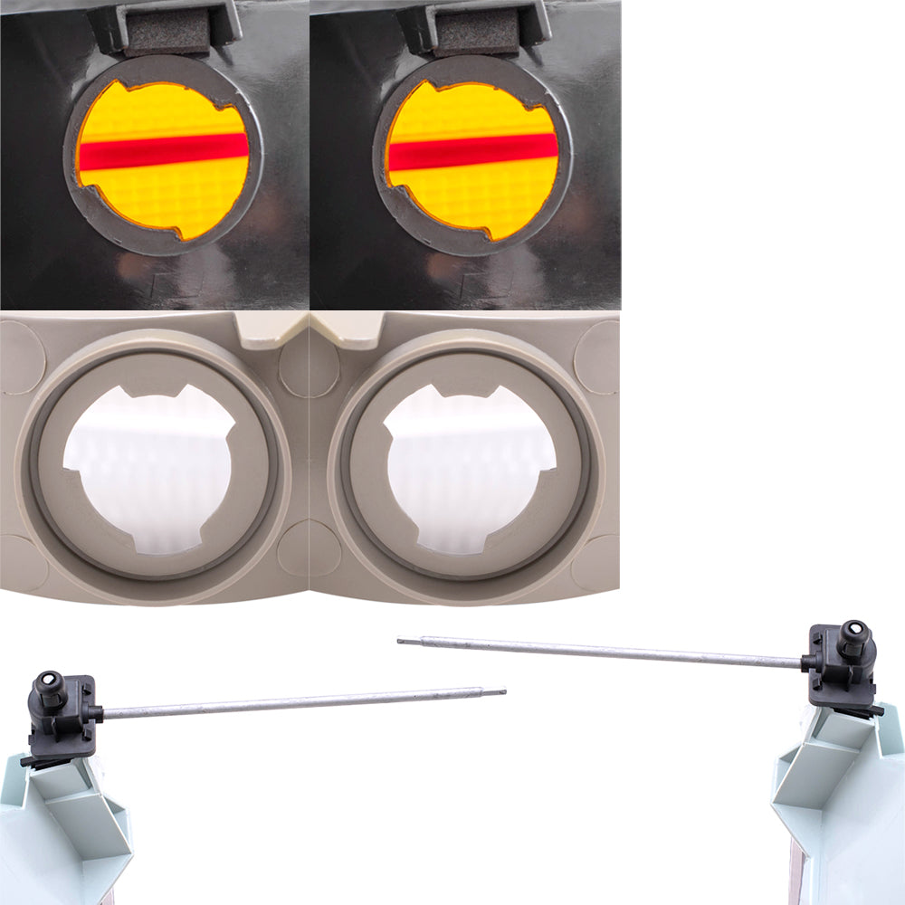 Brock Aftermarket Replacement Driver Left Passenger Right Headlight-Park/Signal/Side Marker Light-Tail Light 6 Piece Set Compatible with 1998-2001 Ford Explorer