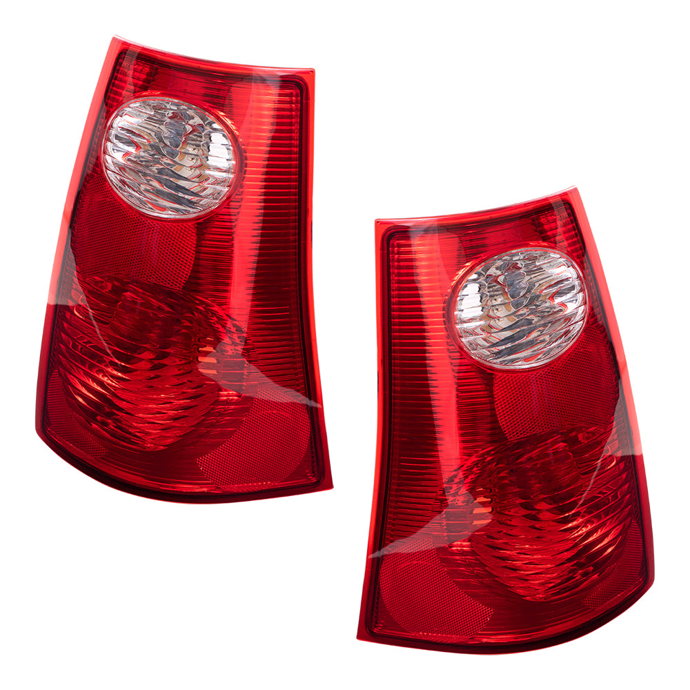Pair Tail Lights fit 2001-2005 Ford Explorer Sport Trac Pickup Taillamps Set