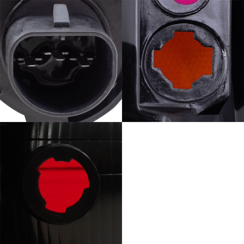 Brock Replacement 6 Pc Headlights, Tail Lights and Park Signal Lamps Set Compatible with 2001-2005 Ranger