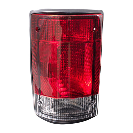 Brock Replacement Drivers Taillight Tail Lamp Compatible with 2004-2014 E150 E250 E350 E450 Van 5C2Z13405AA