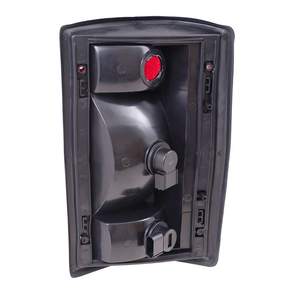 Brock Replacement Drivers Taillight Tail Lamp Compatible with 2004-2014 E150 E250 E350 E450 Van 5C2Z13405AA