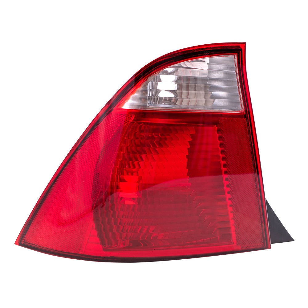 Brock Replacement Driver and Passenger Taillights Tail Lamps Compatible with 2005-2007 Focus Sedan 5S4Z13405AA 5S4Z13404AA