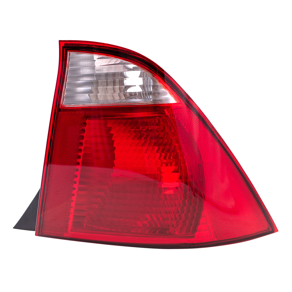 Brock Replacement Passengers Taillight Tail Lamp Compatible with 2005-2007 Focus Sedan 5S4Z13404AA