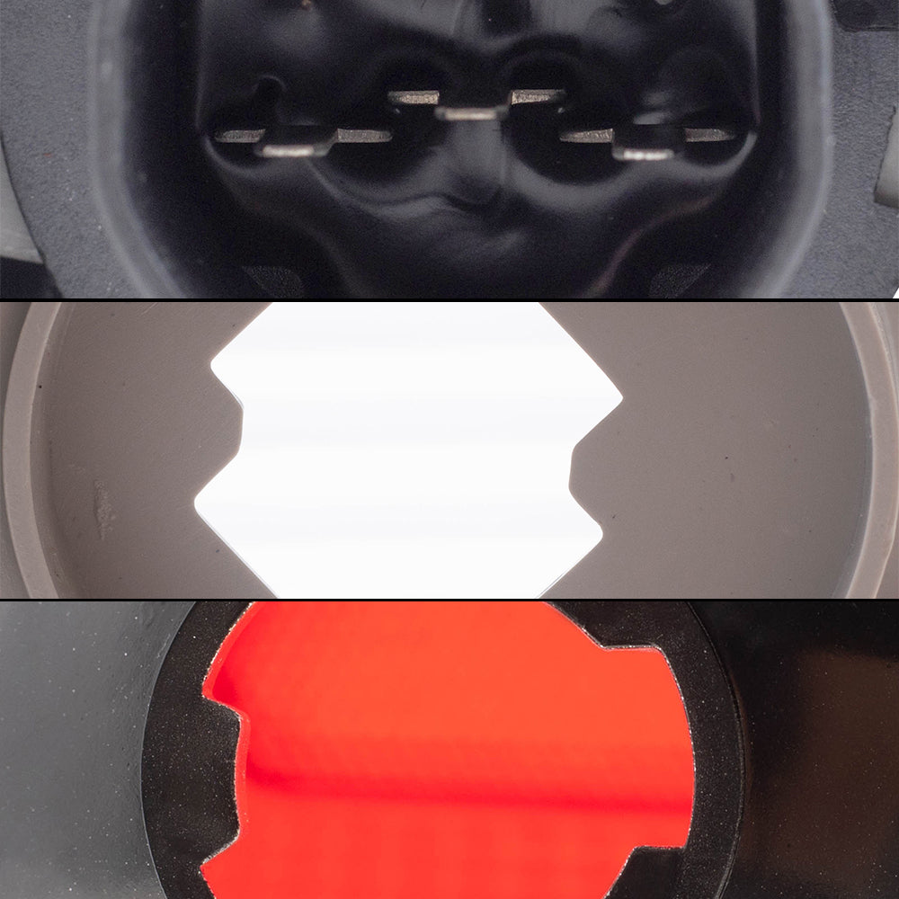 Brock Aftermarket Replacement Driver Left Passenger Right Headlights-Park/Side Marker Lights -Tail Lights with Red-Amber Lens-4 Bulb Sockets 6 Pc Set Compatible with 1998-2003 Ford Crown Victoria