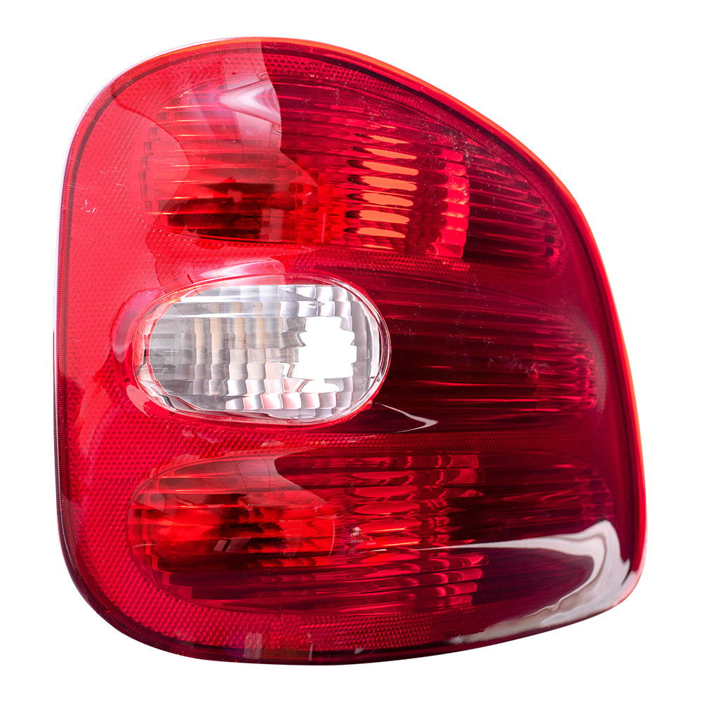 Brock Replacement Passengers Taillight Tail Lamp Lens Compatible with 1997-2000 F150 Flareside Pickup Truck F85Z13404BA