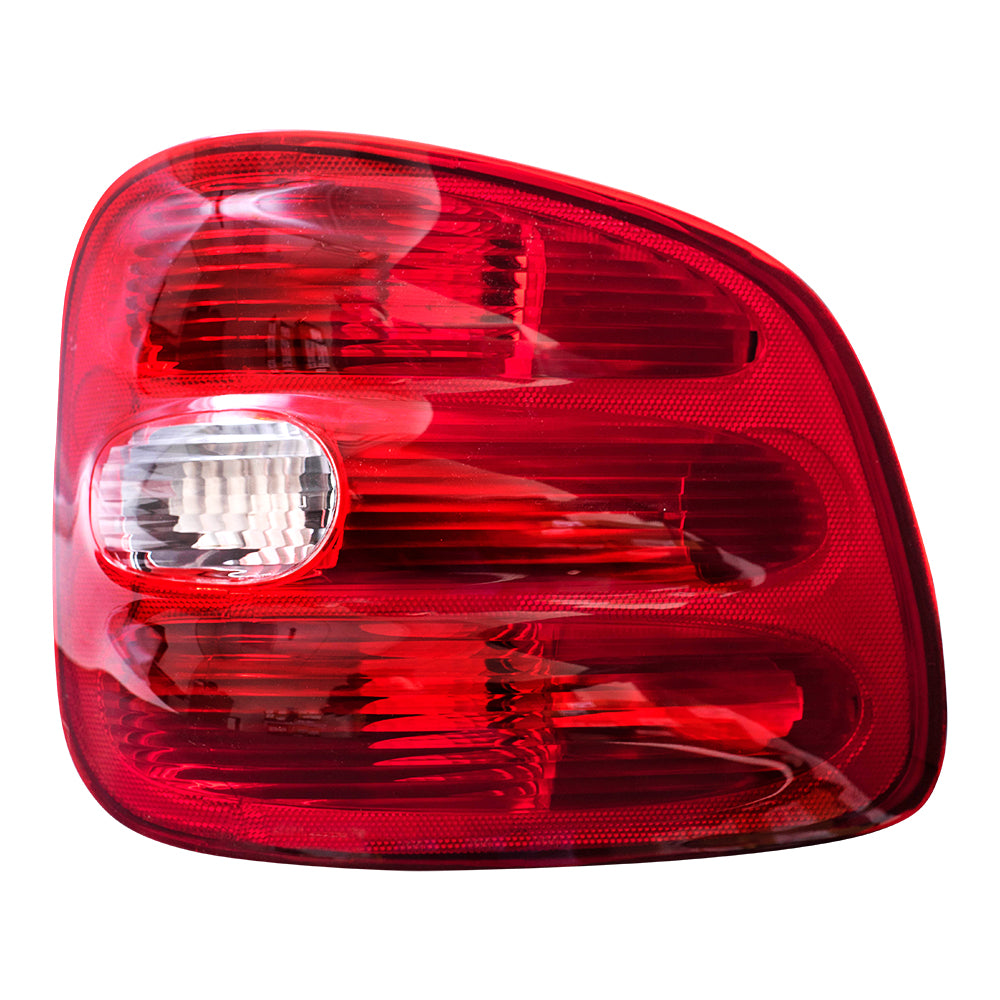 Brock Replacement Passengers Taillight Tail Lamp Lens Compatible with 1997-2000 F150 Flareside Pickup Truck F85Z13404BA