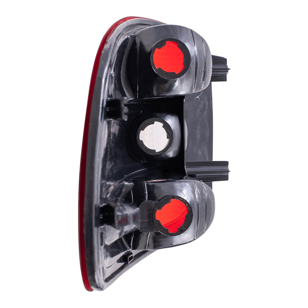 Brock Replacement Passengers Taillight Tail Lamp Lens Compatible with 1997-2000 F150 Flareside Pickup Truck F85Z13404BA