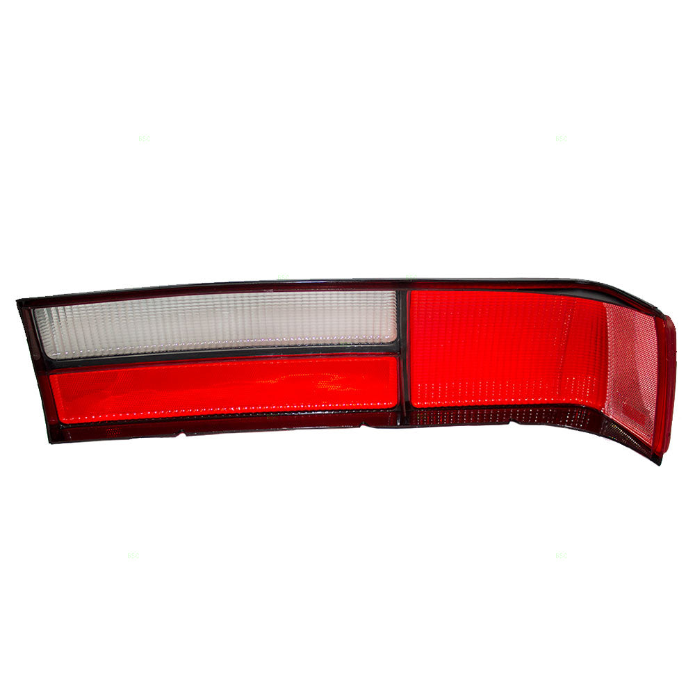 Brock Replacement Drivers Taillight Taillamp Lens Compatible with 1987-1993 Mustang Fox Body LX Style E7ZZ13451A