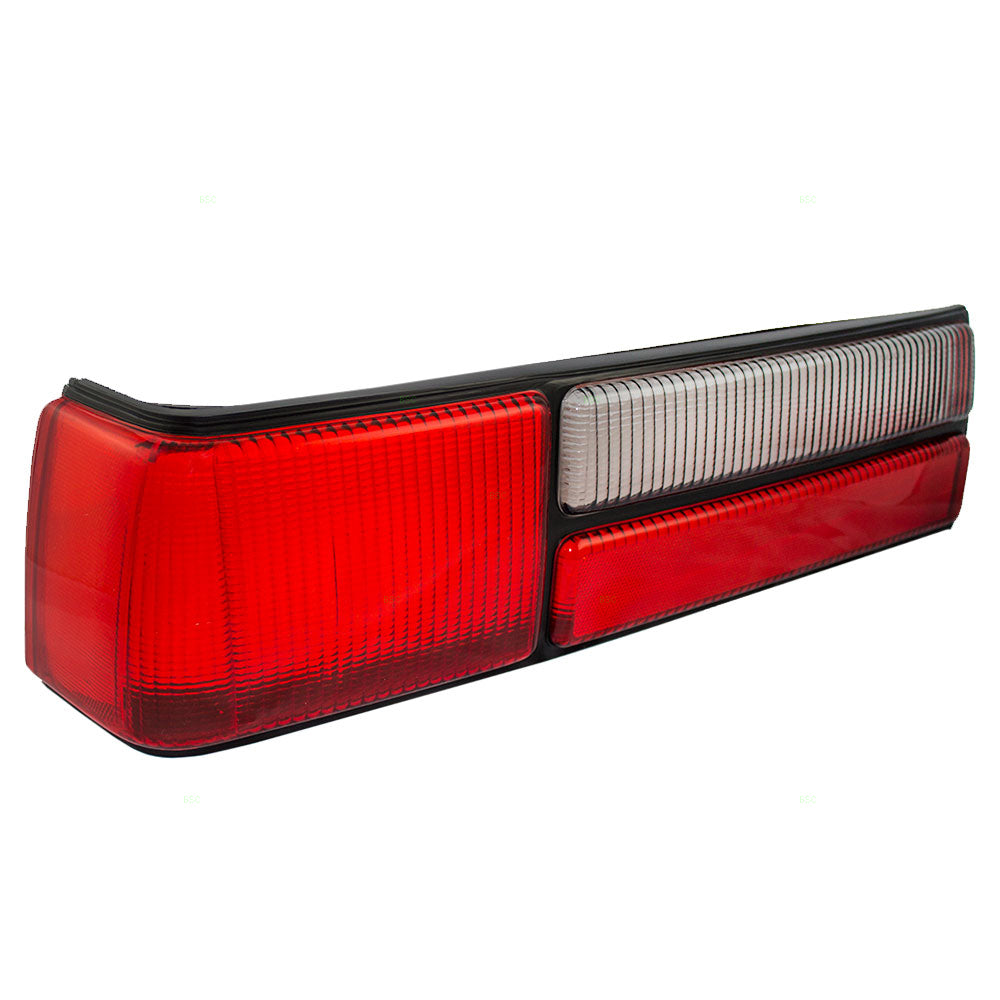 Brock Replacement Drivers Taillight Taillamp Lens Compatible with 1987-1993 Mustang Fox Body LX Style E7ZZ13451A