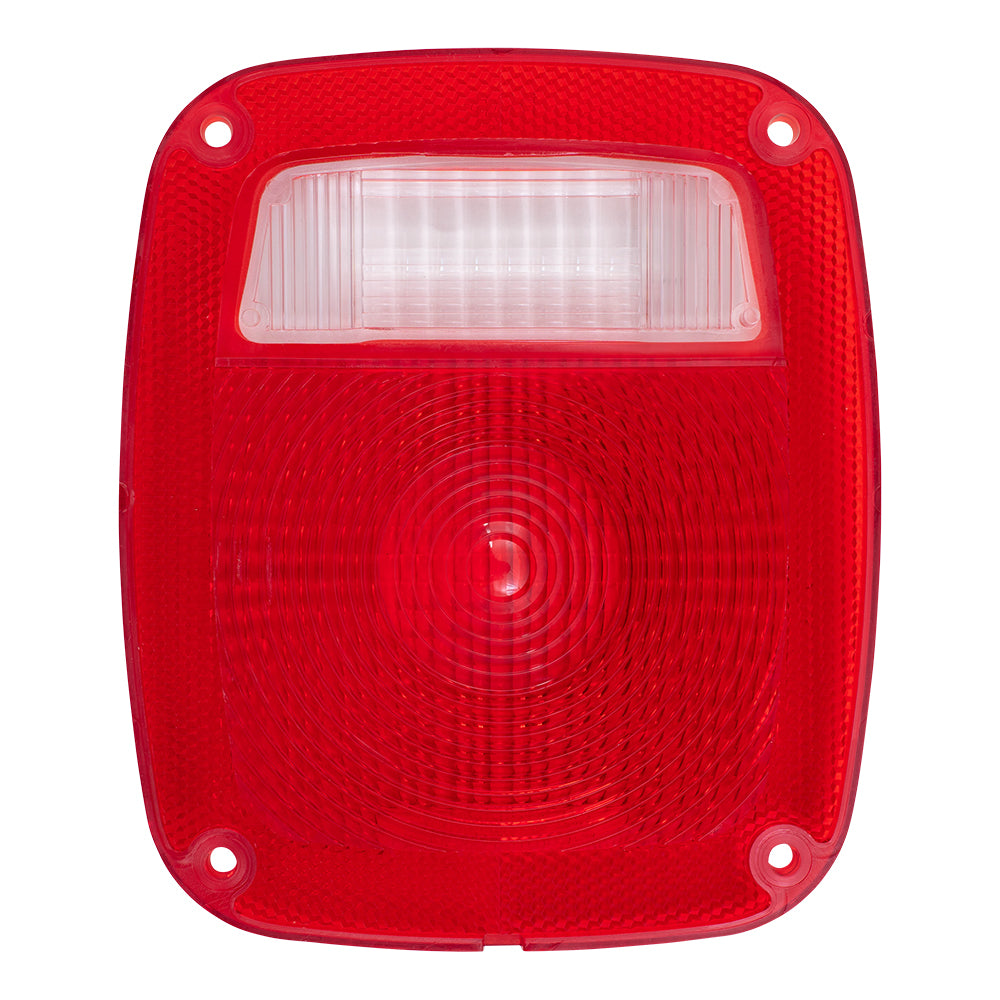 Brock Replacement Pair of Taillights Tail Lamps Lens Compatible with 1978-1987 C/K Stepside Pickup Truck