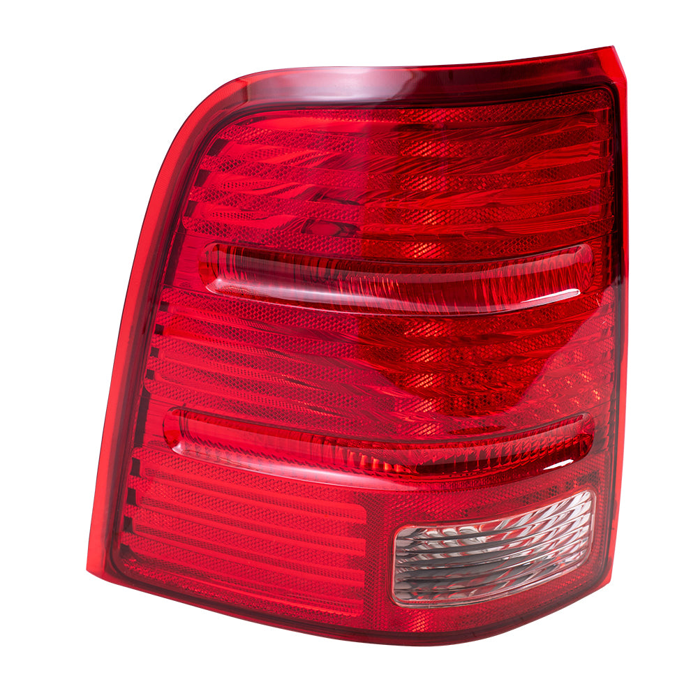 Brock Replacement Drivers Taillight Tail Lamp Lens Compatible with 2002-2005 Explorer 4 Door 1L2Z13405AA
