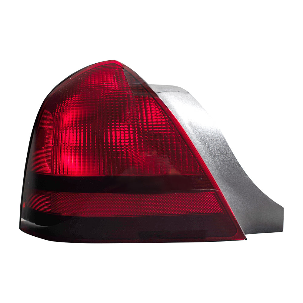 Brock Replacement Driver and Passenger Taillights Quarter Panel Mounted Lens Compatible with 2003-2011 Grand Marquis 3W3Z13405AB 3W3Z13404AB