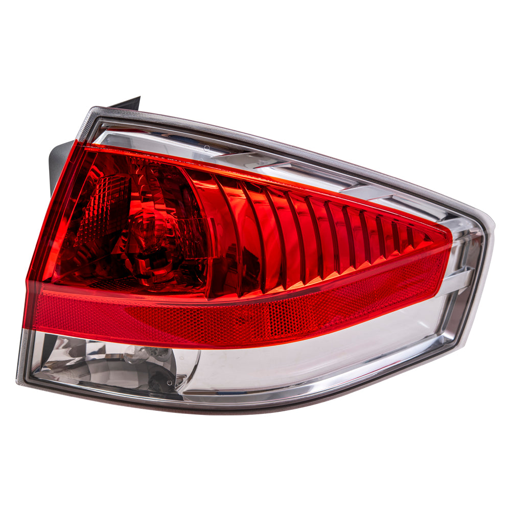 Brock Replacement Driver and Passenger Side Tail Light Assemblies Compatible with 2008 Ford Focus