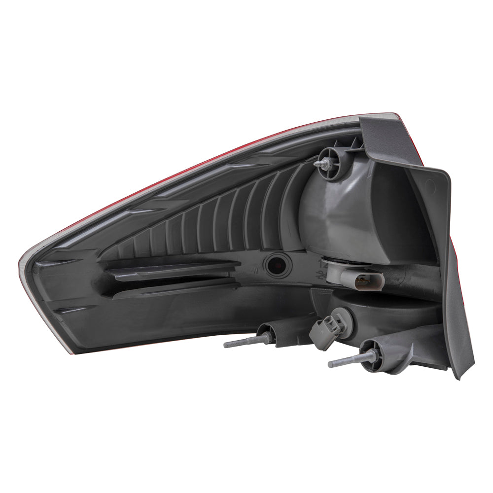 Brock Replacement Driver and Passenger Side Tail Light Assemblies Compatible with 2008 Ford Focus