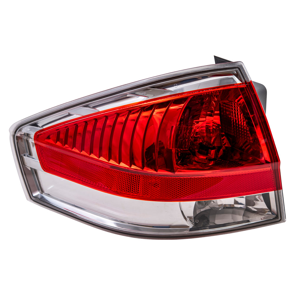 Brock Replacement Driver Side Tail Light Assembly Compatible with 2008 Ford Focus