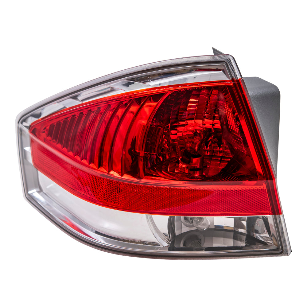 Brock Replacement Driver Side Tail Light Assembly Compatible with 2008 Ford Focus
