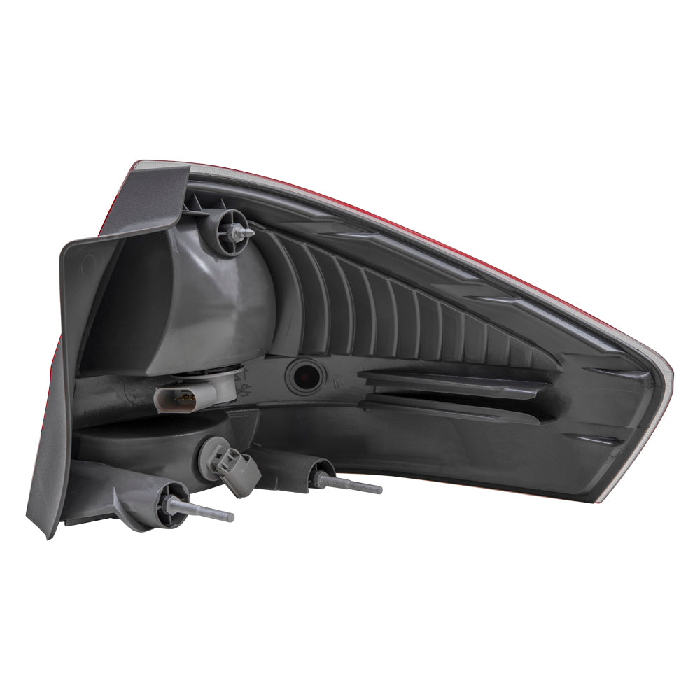 Brock Replacement Driver Side Tail Light Assembly Compatible with 2008 Ford Focus