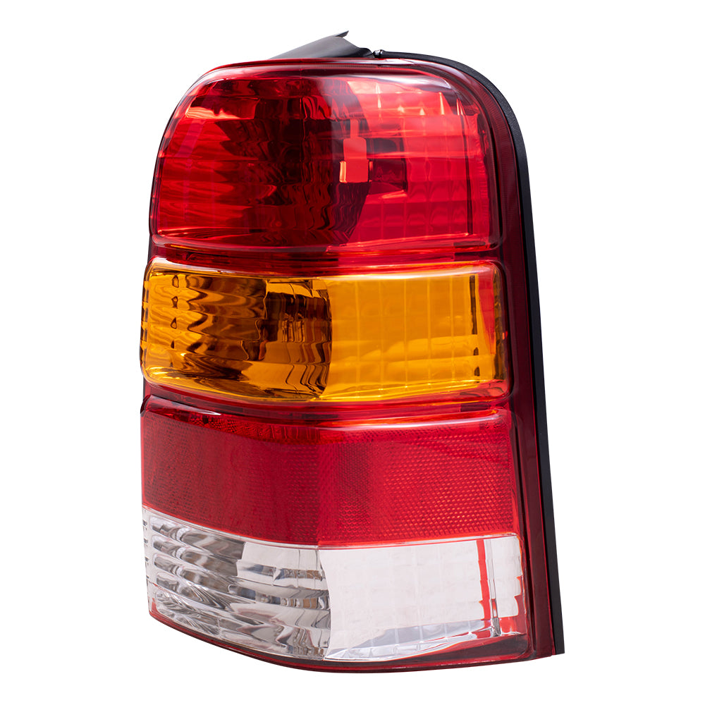 Brock Replacement Driver and Passenger Taillights Tail Lamps Compatible with 2001-2007 Escape 6L8Z13405DA 6L8Z13404DA